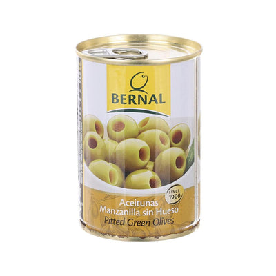 BERNAL Pitted Manzanilla Green Olives, 292g