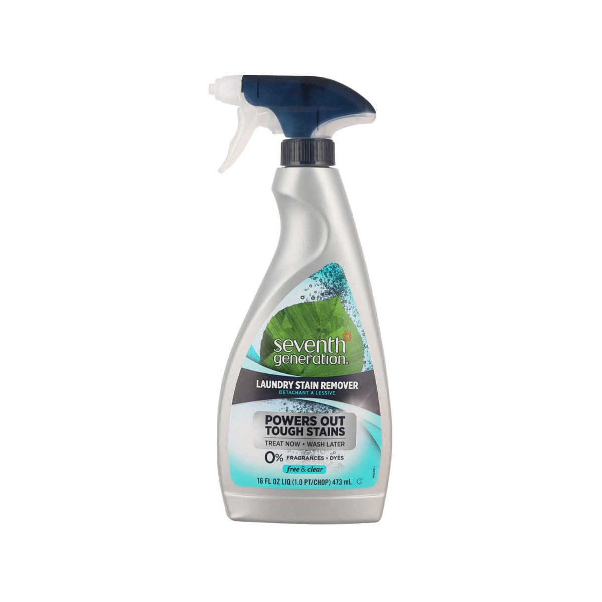 SEVENTH GENERATION laundry stain remover spray bottle with trigger, Free & Clear, 473 mL