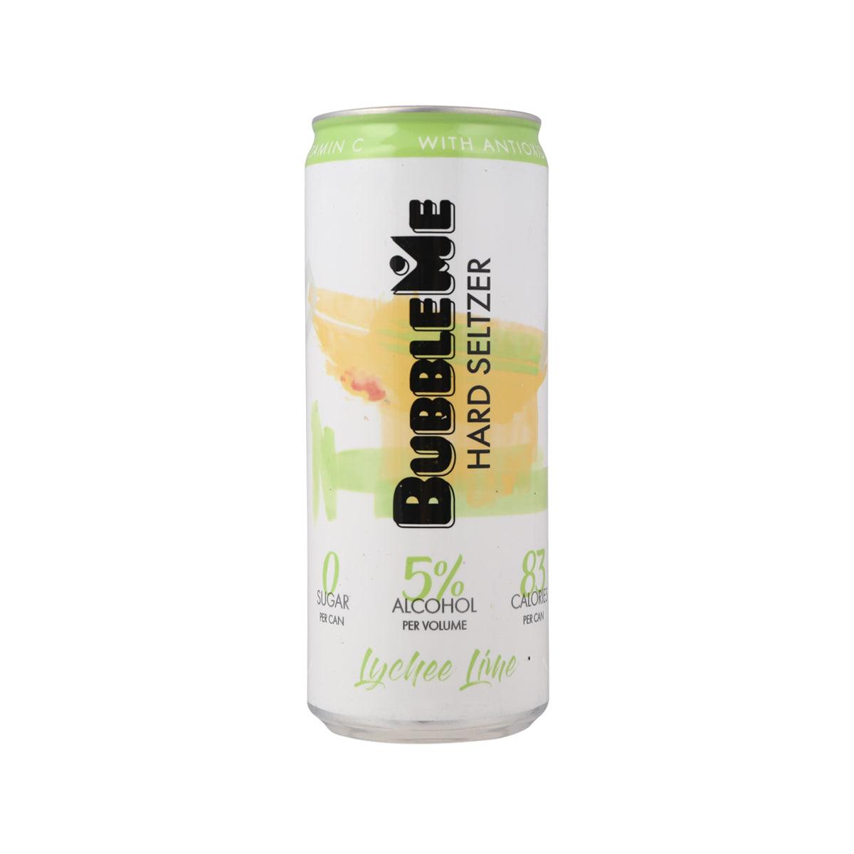 Hard seltzer can with Lychee Lime flavor and 5% alcohol