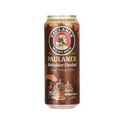 PAULANER Dunkel beer can, dark brown with front label, 500 mL