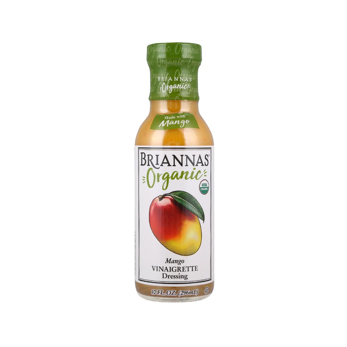 BRIANNA'S organic mango vinaigrette dressing bottle, 296 mL