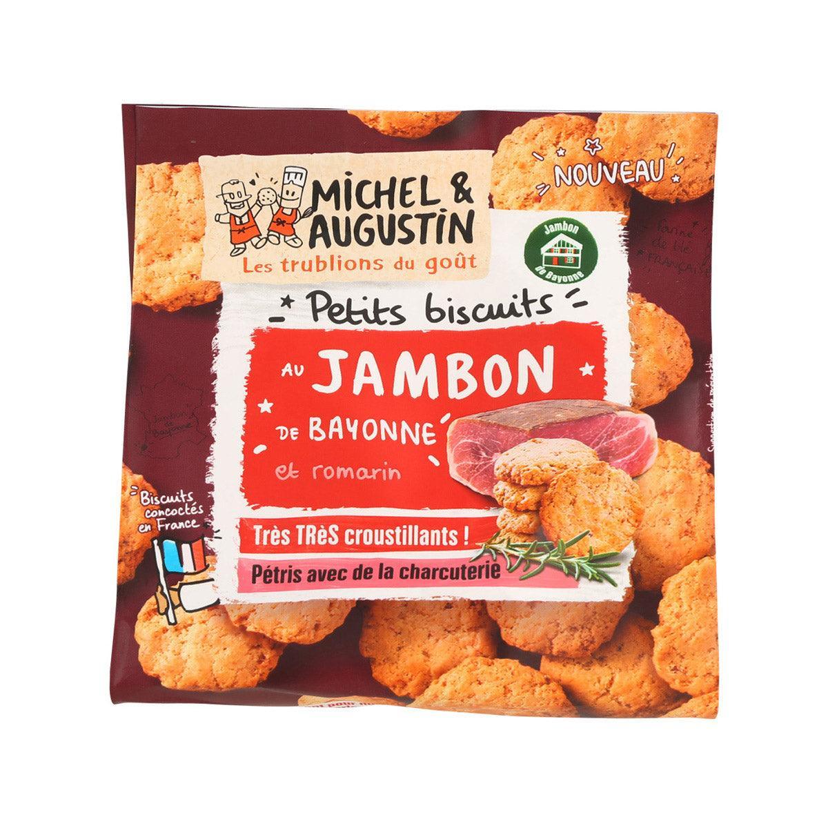 MICHEL & AUGUSTIN savory biscuit package with jambon and rosemary, 90g