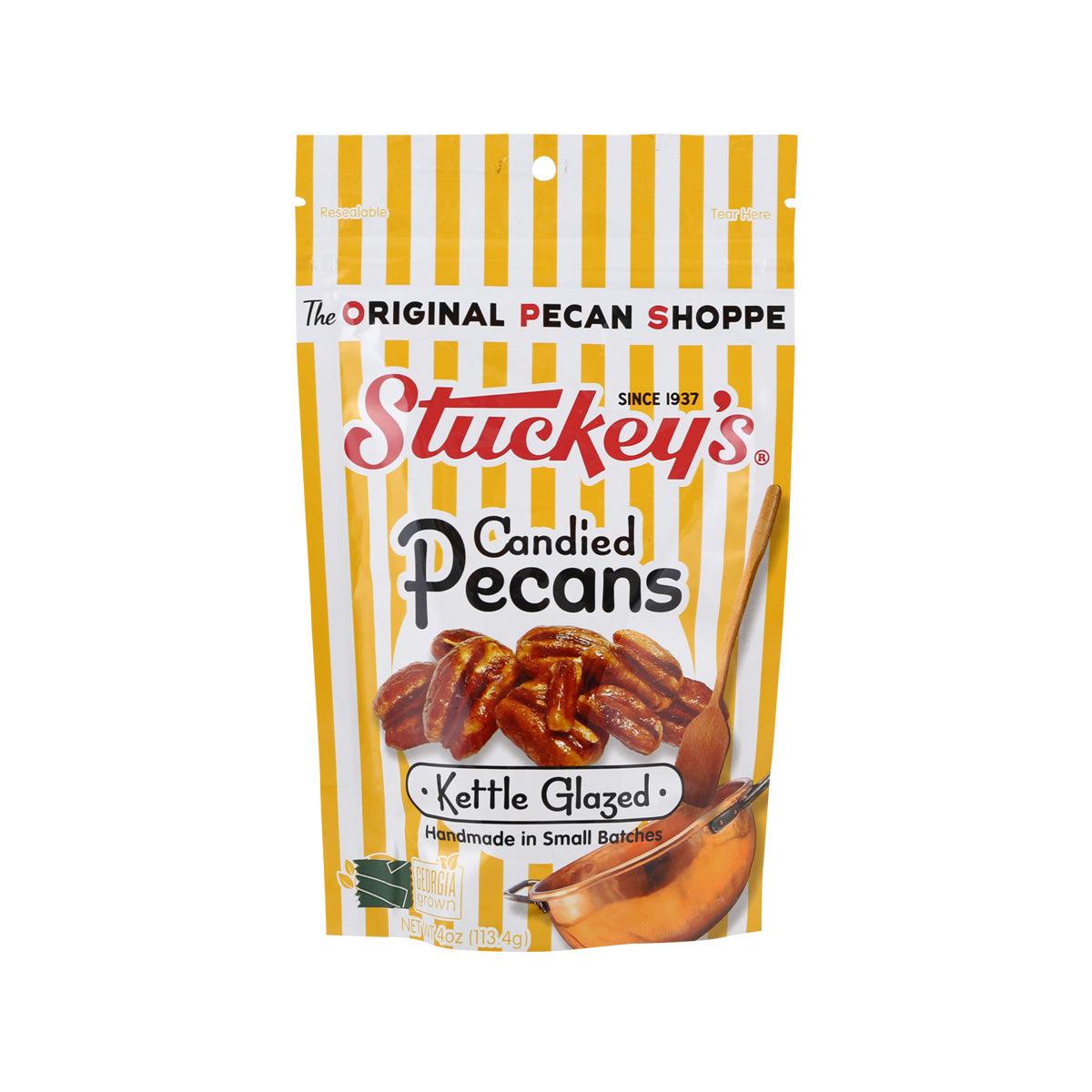 STUCKEY's candied pecans, Kettle Glazed pouch with pecan photo