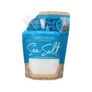 Premium coarse grain sea salt pouch, Pure Ocean, white sea salt, 454 g