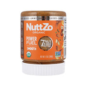 NUTTZO Organic Power Fuel Smooth 7 Nut & Seed Butter jar with white screw lid