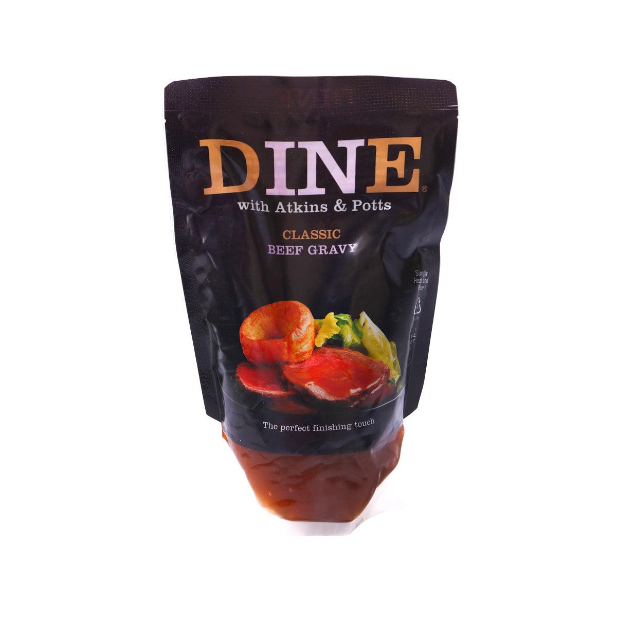 ATKINS & POTTS classic beef gravy standing pouch, 350 g