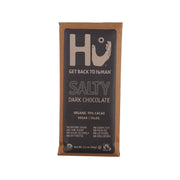 HU salty dark chocolate bar, organic 70% cacao, 60 g front package