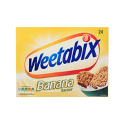Weetabix Banana flavour whole wheat cereal box, 24-pack