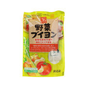 SOKENSHA vegetable bouillon broth powder packet, yellow package with vegetable illustrations