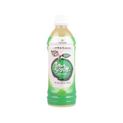 Green plastic drink bottle with front label, TOKUSAN, 500 mL
