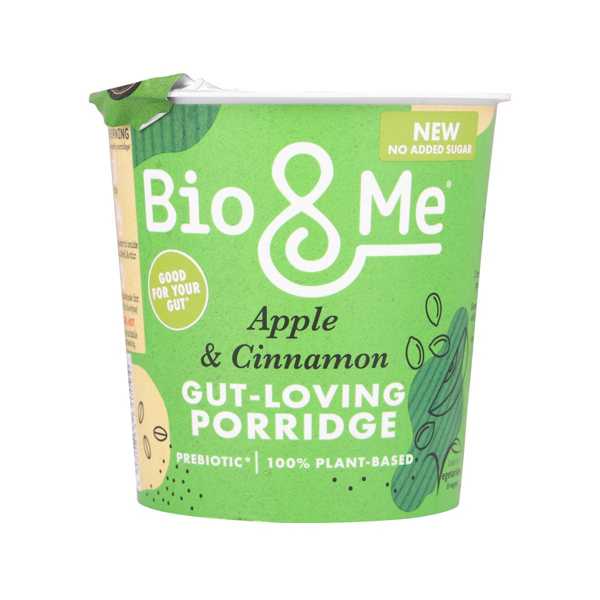 BIO & Me apple & cinnamon gut-loving porridge pot, green cup
