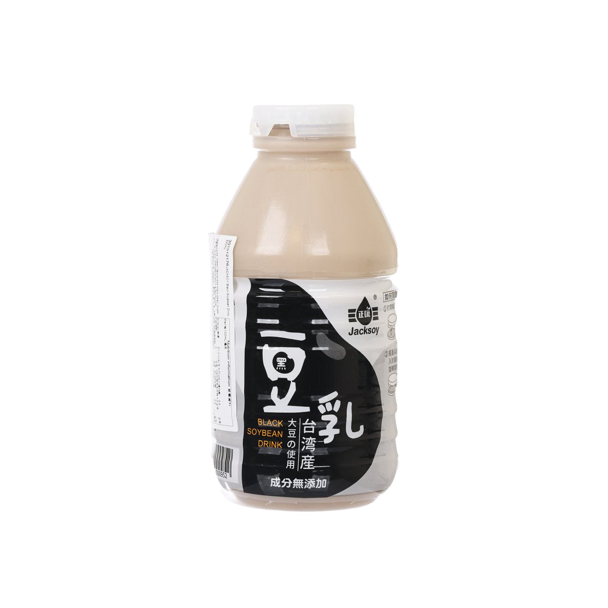 JACKSOY black soybean drink bottle (320 mL) with front label and logo