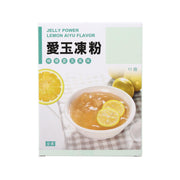 Lemon Aiyu jelly powder mix in retail box, 80 g, front view