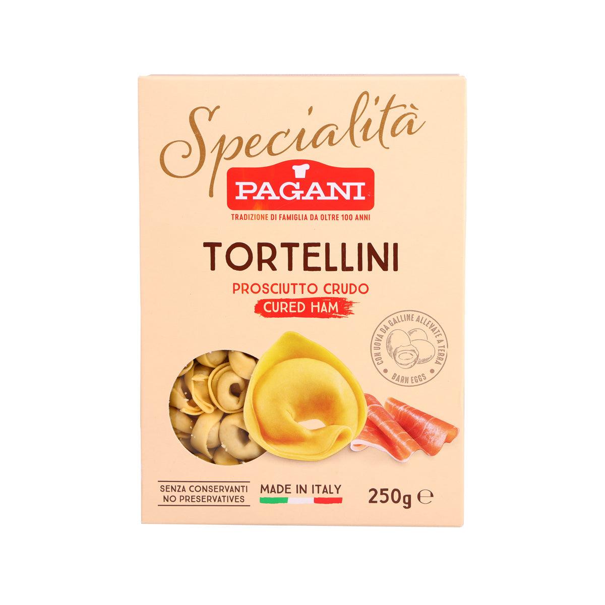 PAGANI tortellini with cured ham pasta box, 250g
