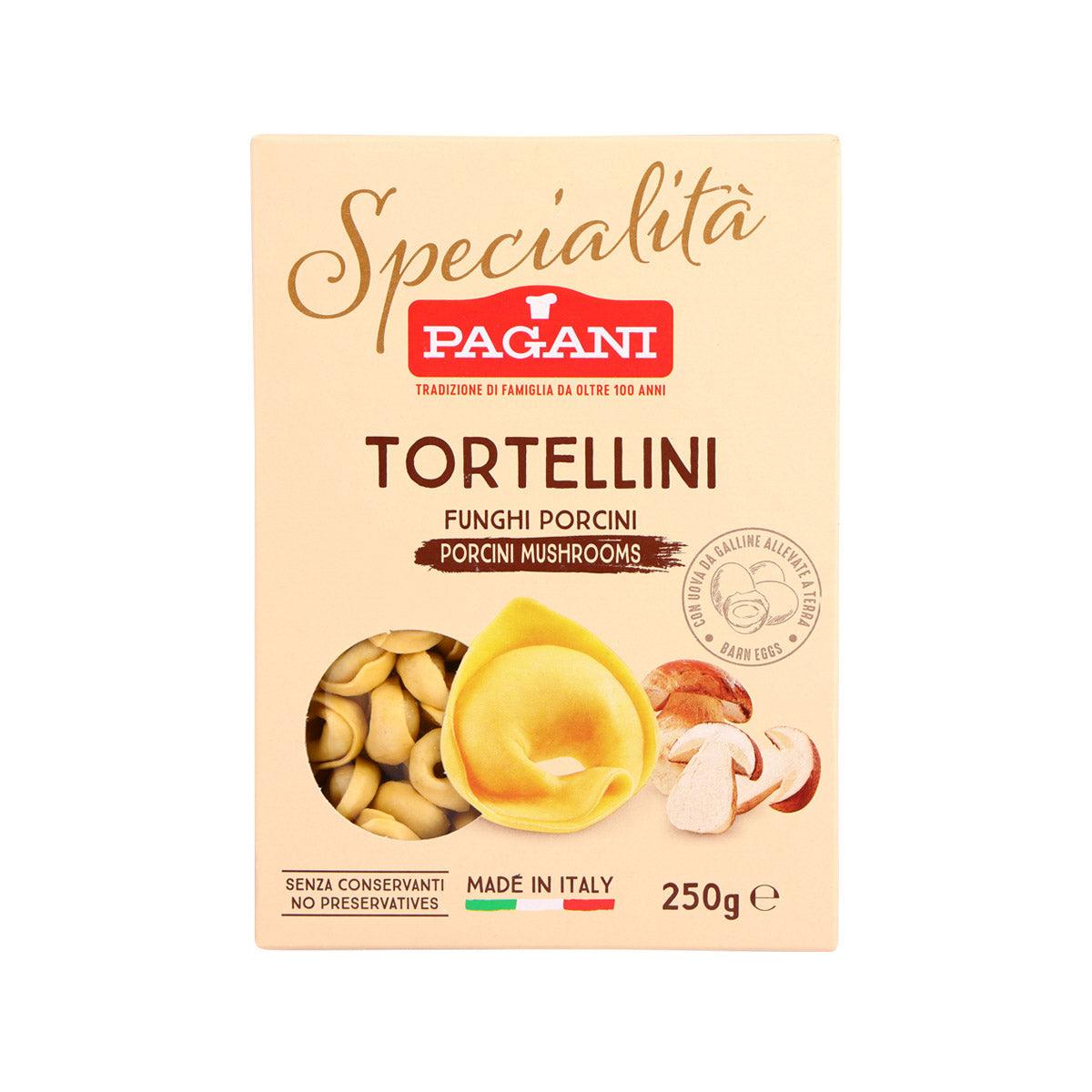 PAGANI tortellini with porcini mushrooms pasta package, 250 g