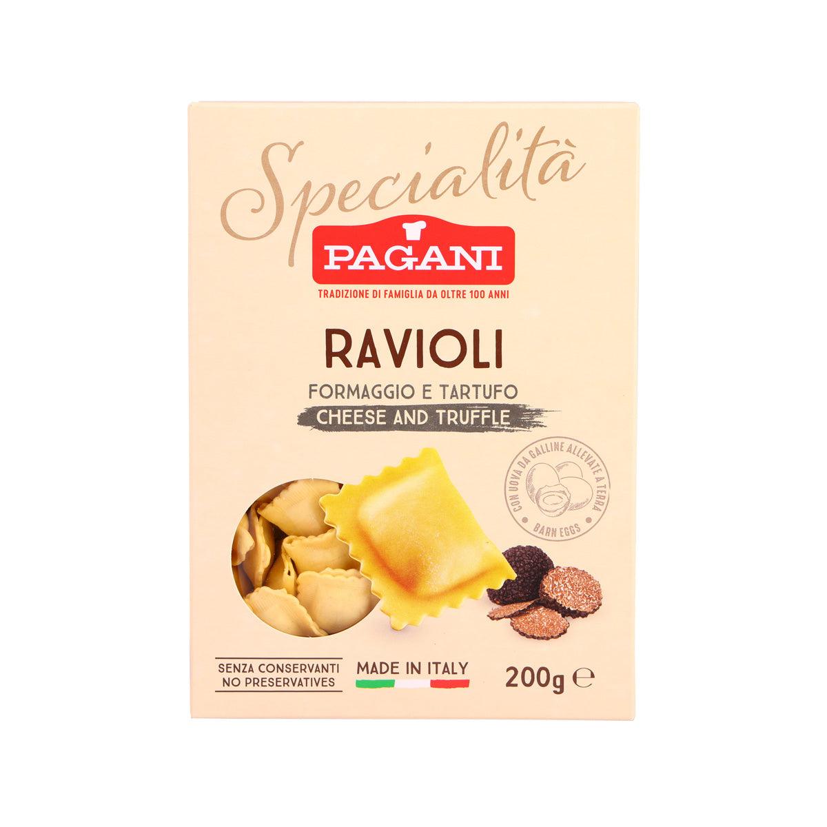 PAGANI ravioli with cheese and truffle pasta, 200 g retail box