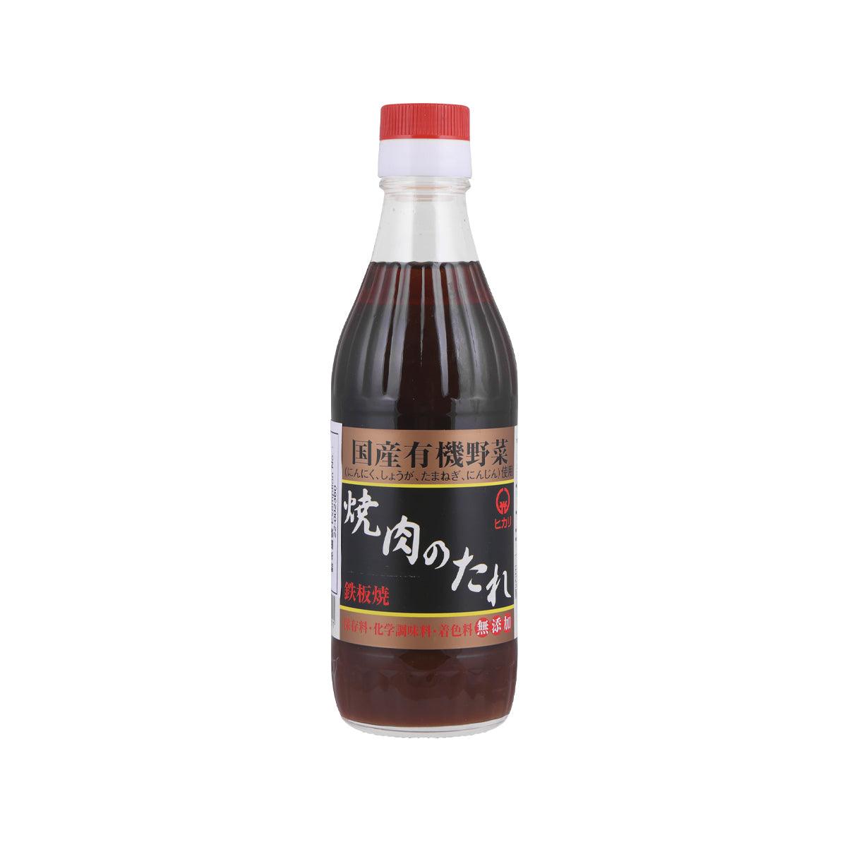 Yakiniku BBQ sauce bottle with red cap and dark brown liquid, 350 g label