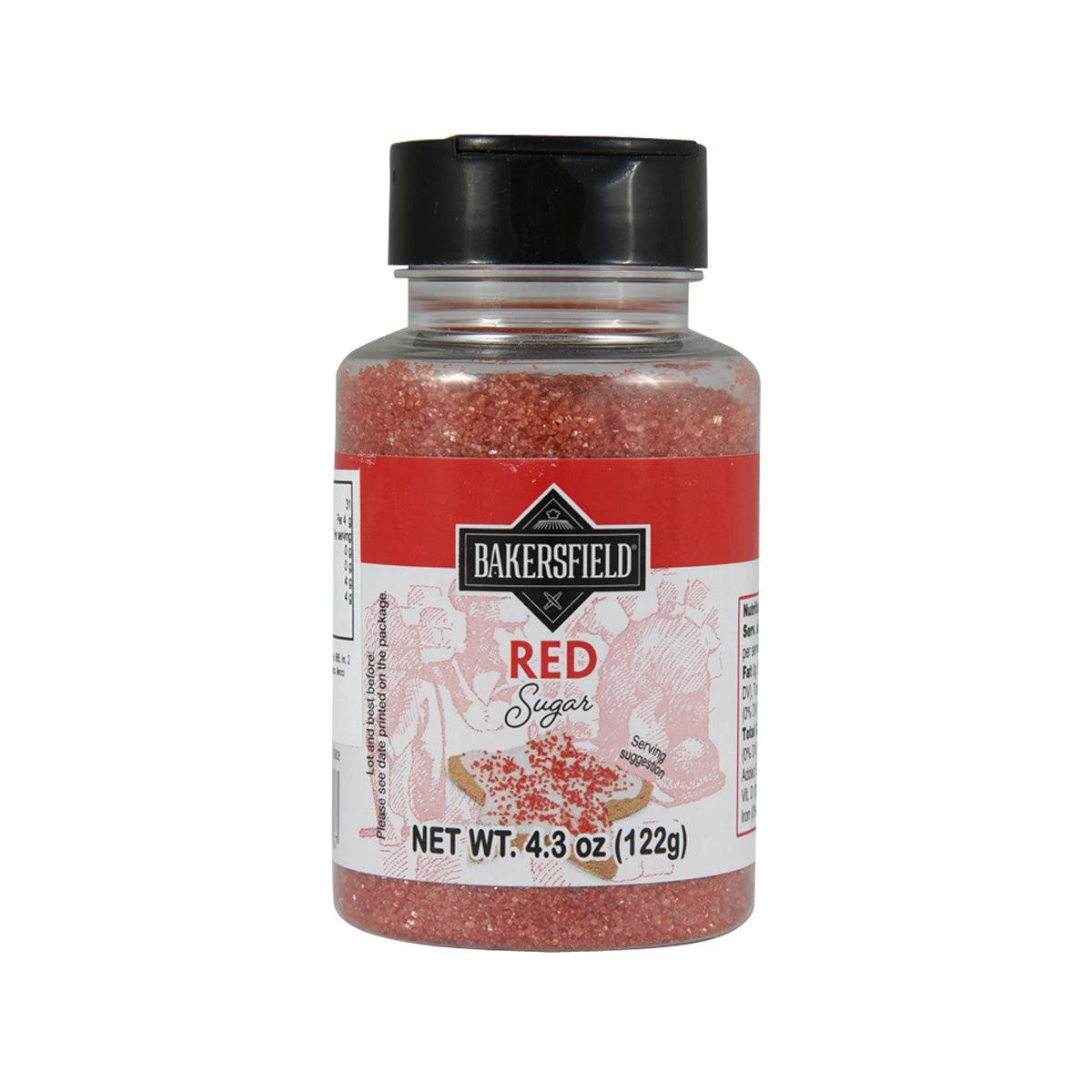 Bakersfield red sugar with shaker jar, 4.3 oz (122 g)