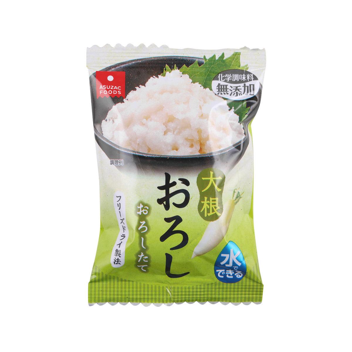 ASUZAC FOODS freeze-dried grated radish pouch with white grated pieces