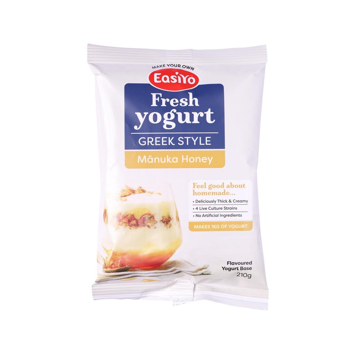 Greek style yogurt mix pouch, Manuka honey flavor, 210 g