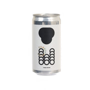 Carbonation tonic water can with black logo and 'tonic water' label