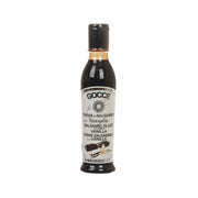 GOCCE vanilla balsamic glaze bottle in dark glass with black cap