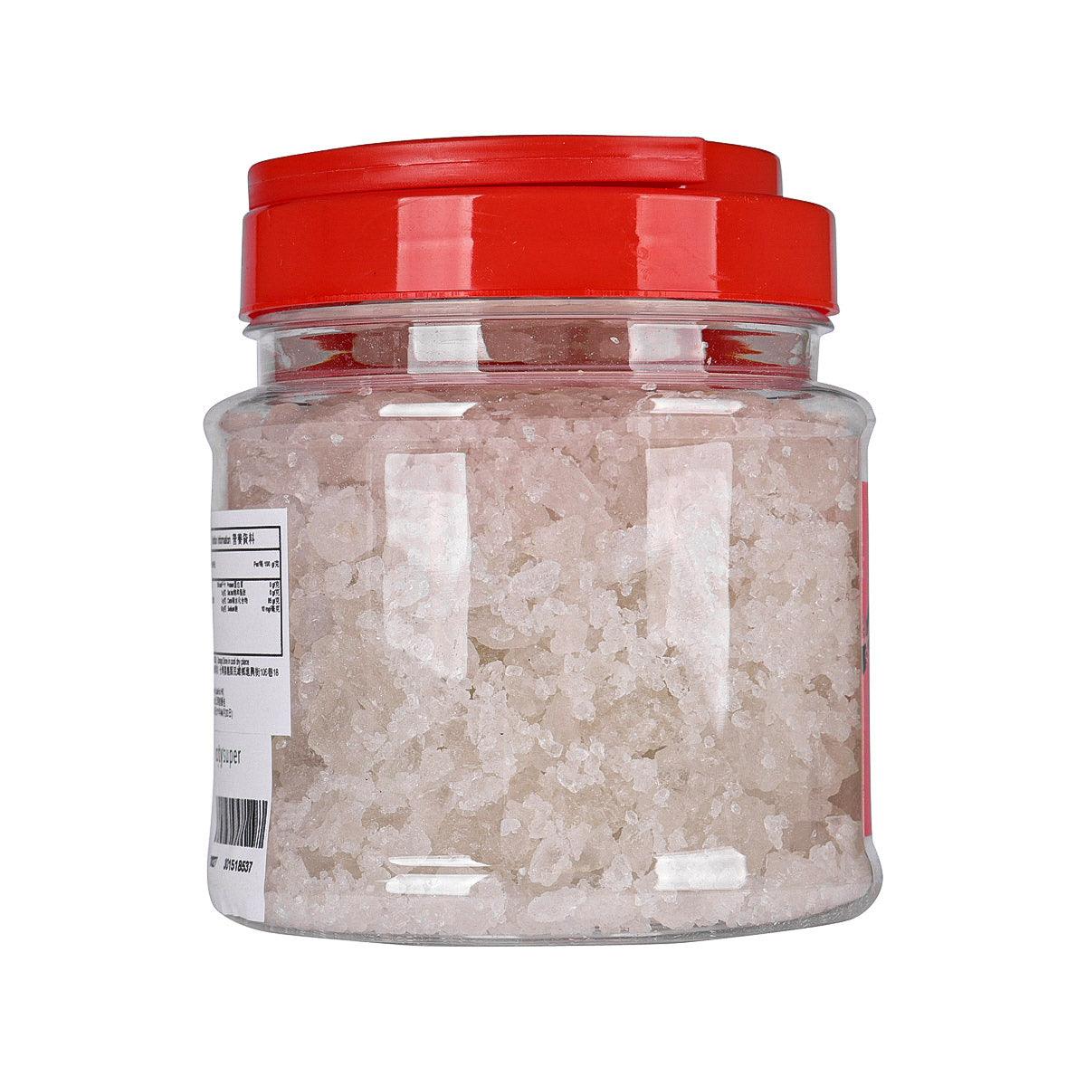 Rock sugar jar with red lid and clear back label, 600g