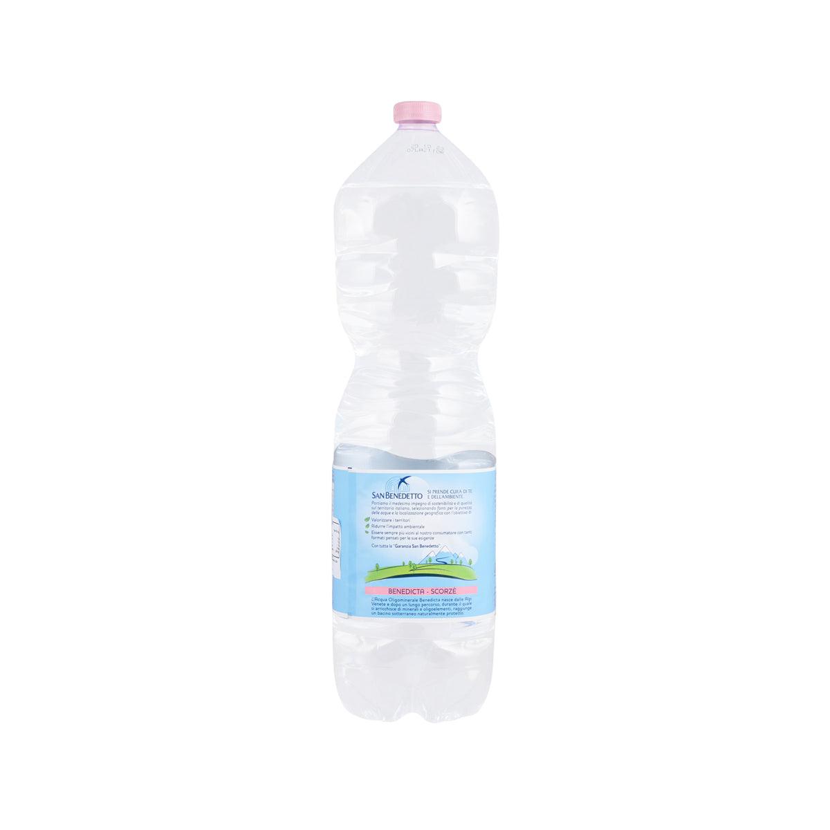 SAN BENEDETTO still natural mineral water bottle, 2L, back label