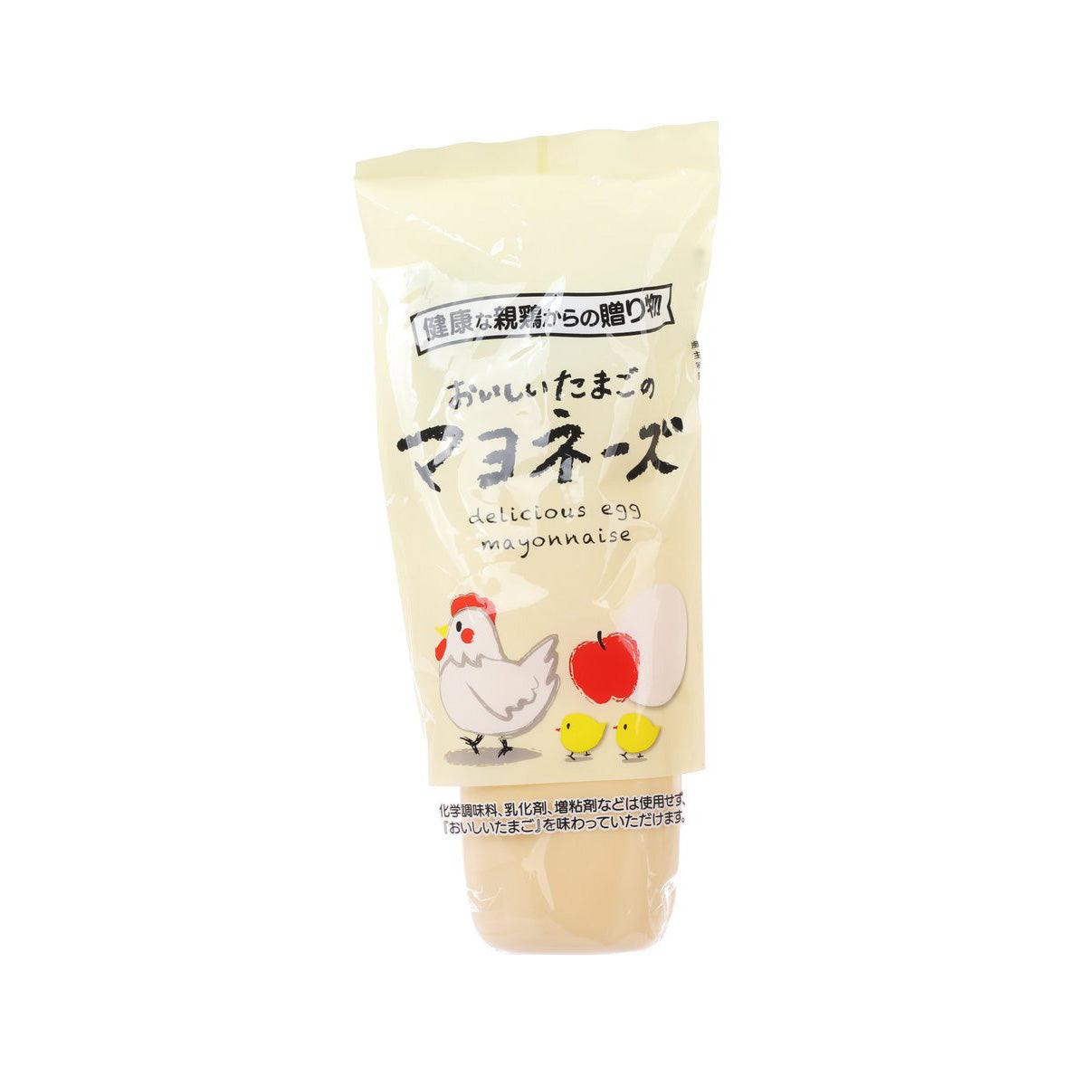 USIDE egg mayonnaise pouch, front label with chicken and egg graphic
