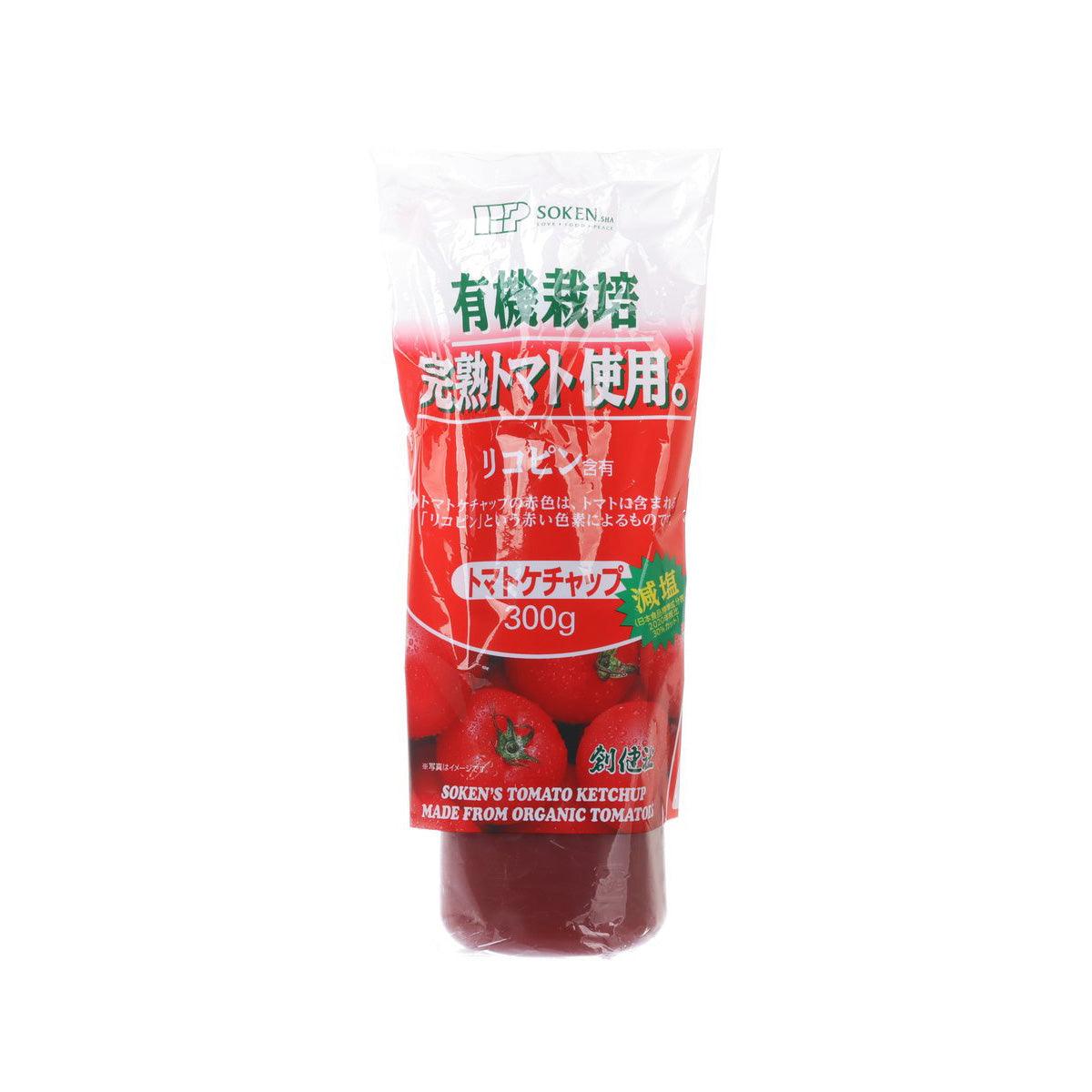 SOKENSHA organic tomato ketchup pouch, 300 g, front label
