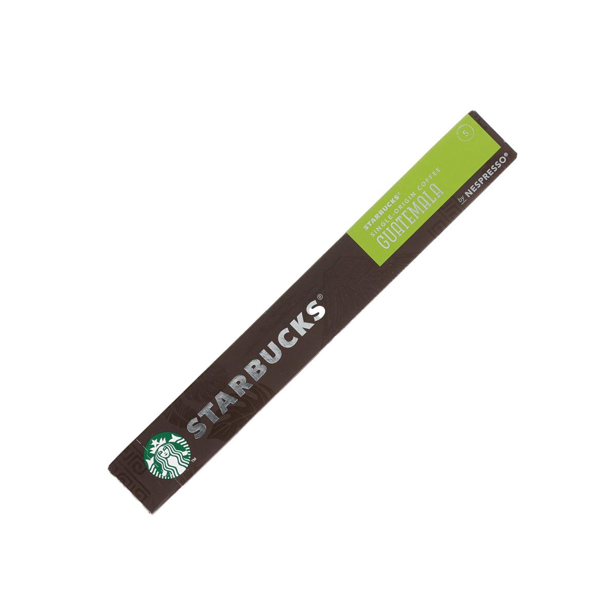 STARBUCKS coffee capsule pack, Guatemala single-origin, 52 g, angled side view