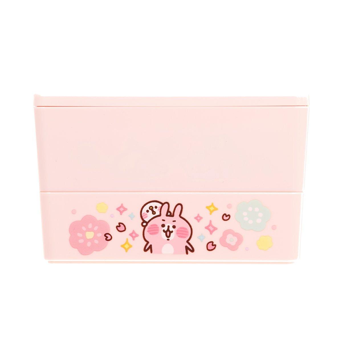 Pink candy box with single front character panel and decorative icons