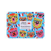 LE CHOCOLAT DES FRANCAIS milk chocolate marshmallow bears tin, front design