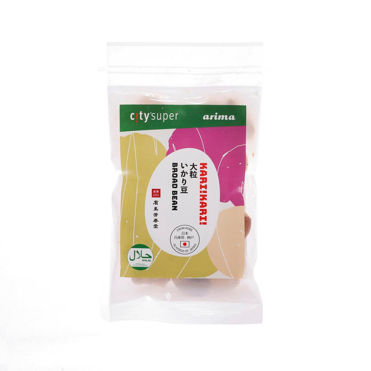 Broad bean dry-food pouch, sealed package with colorful front label