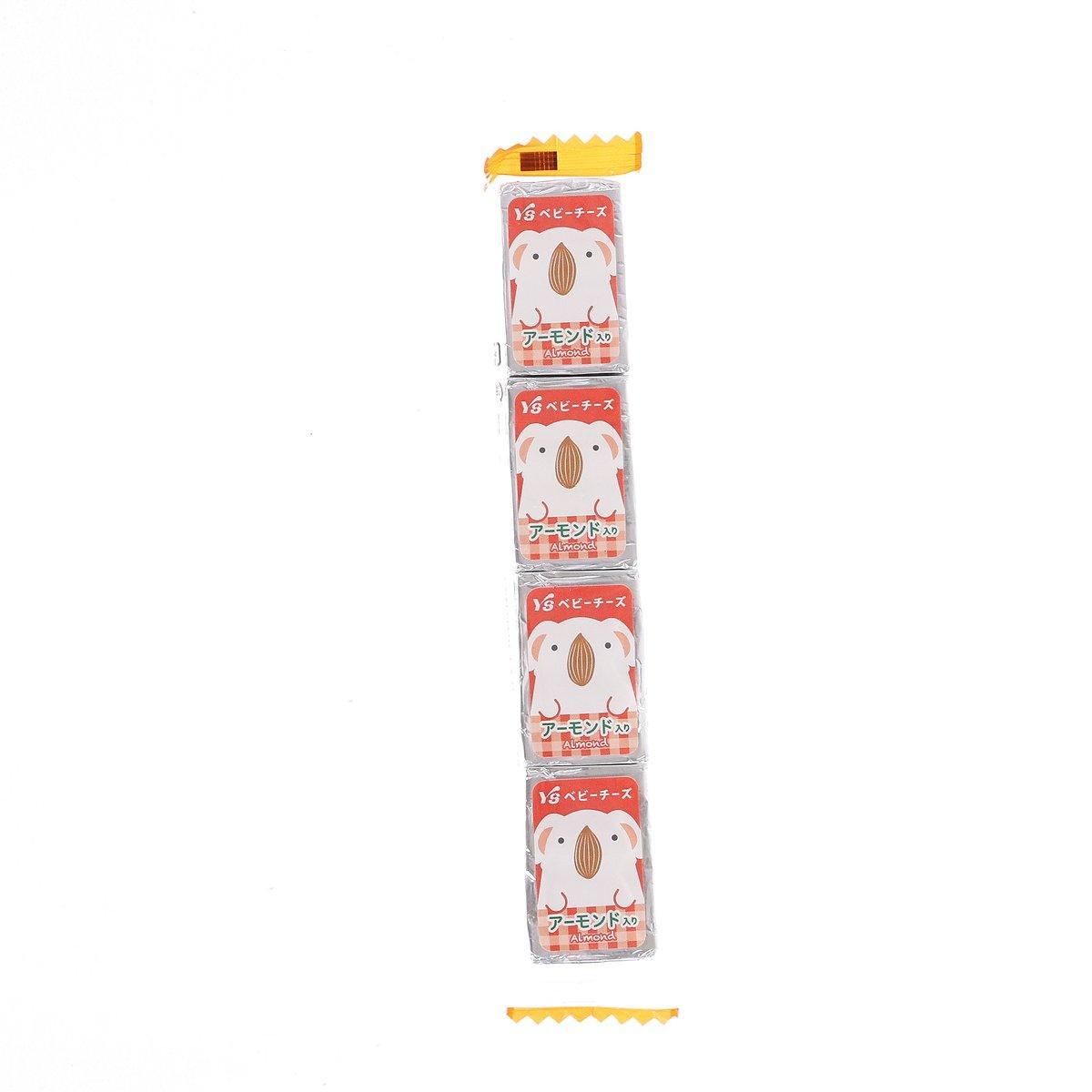 Petit cheese almond snack package with cartoon animal design, front label