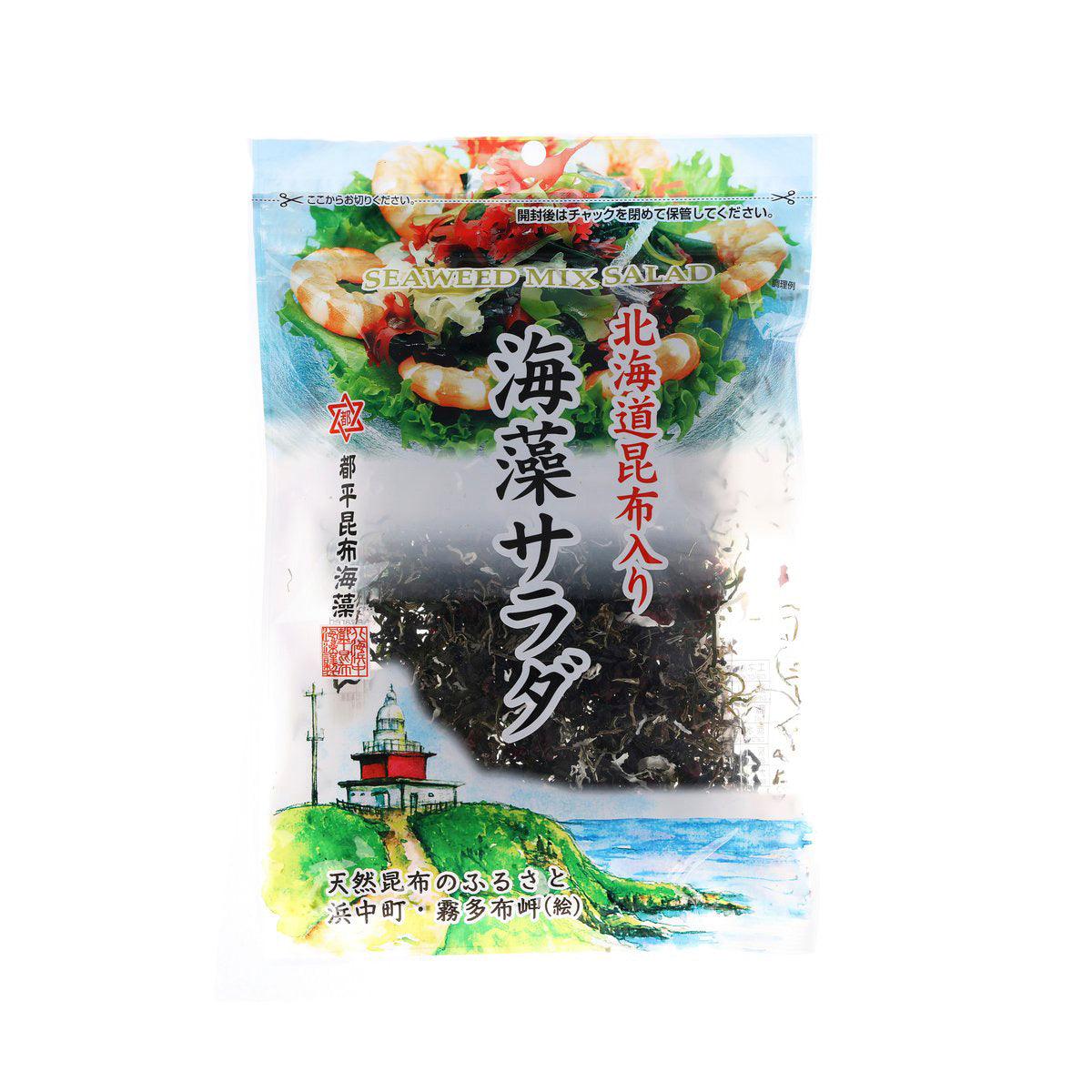 TOHIRA dried seaweed mix salad pouch with kelp, front view