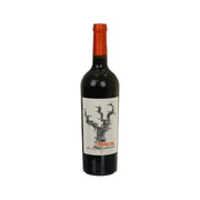 BRAZIN Zinfandel wine bottle with orange cork, front label view