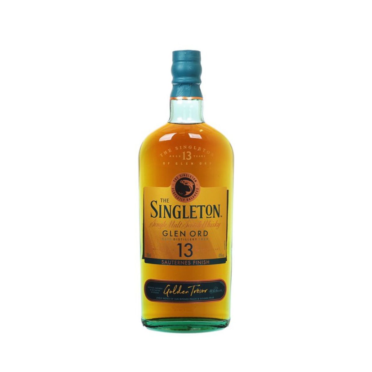 Singleton Glen Ord 13YO single malt whisky bottle, front label, Sauternes finish