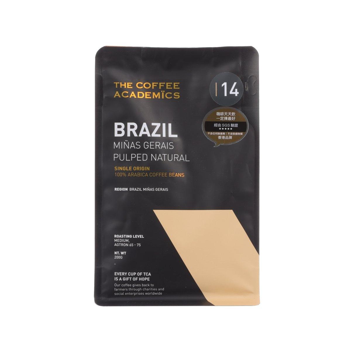 THE COFFEE ACADEMICS Brazil Minas Gerais pulped natural coffee bean pouch, 200 g