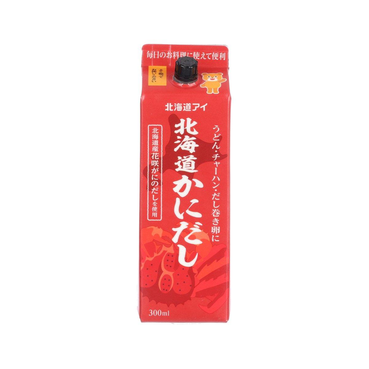 HOKKAIDOAI crab soup stock carton, 300 mL, front view, red pouch-style pack