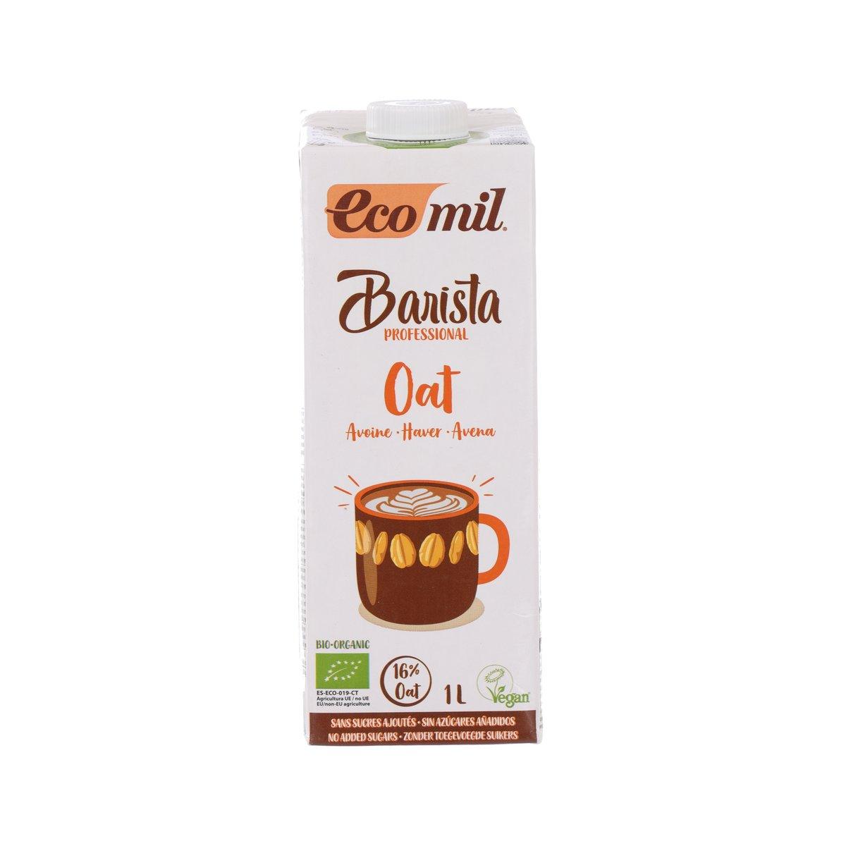 1L Barista oat drink carton, no added sugar; front coffee cup graphic