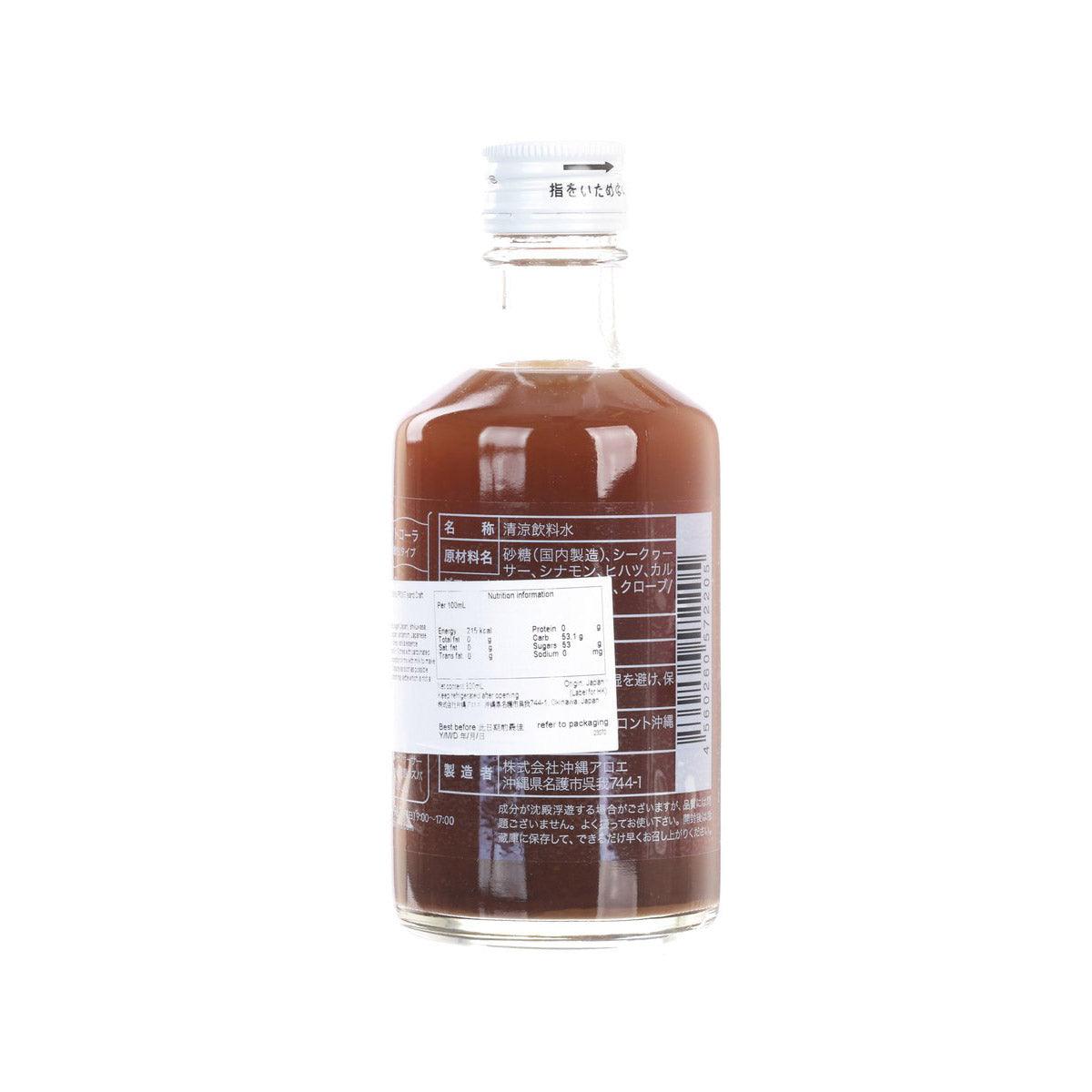 Island Craft Cola bottle, 300 mL, amber glass with nutrition info label back