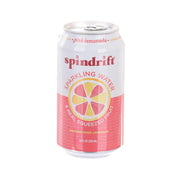 SPINDRIFT sparkling water can, pink lemonade flavor, no added sugar, 355 mL