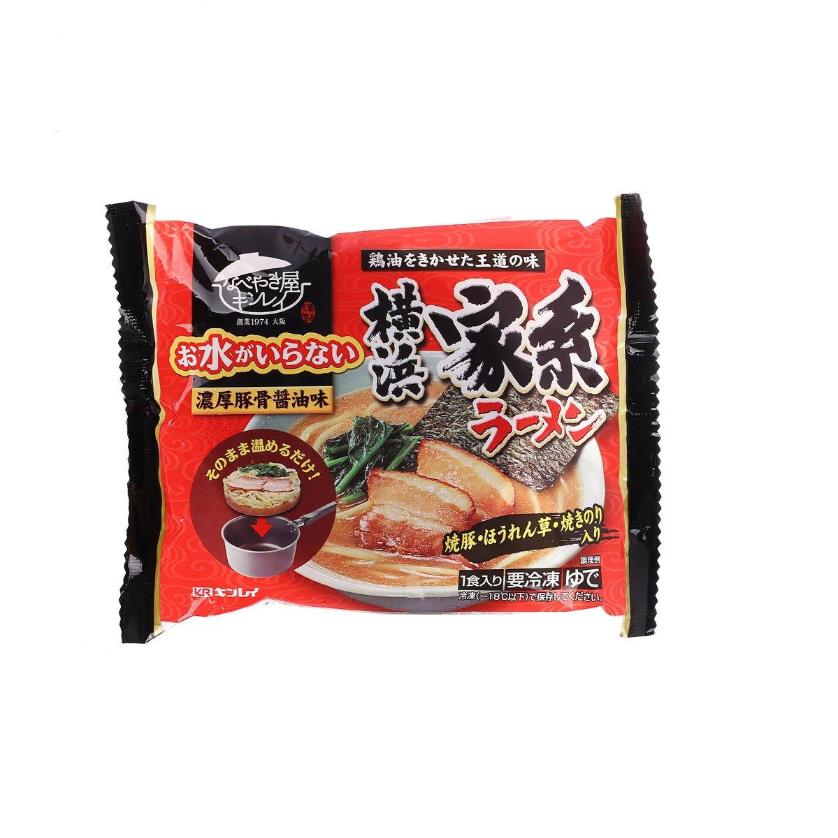 KINREI Yokohama Iekei pork bone soy sauce ramen packet with red front label
