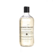 BONDI WASH floor wash bottle, black cap, clear liquid, Tasmanian Pepper & Lavender label