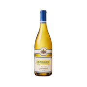 ROMBAUER Carneros Chardonnay 23 wine bottle with blue cap and yellow liquid