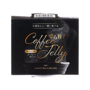 Coffee jelly in black carton package with barcode and label