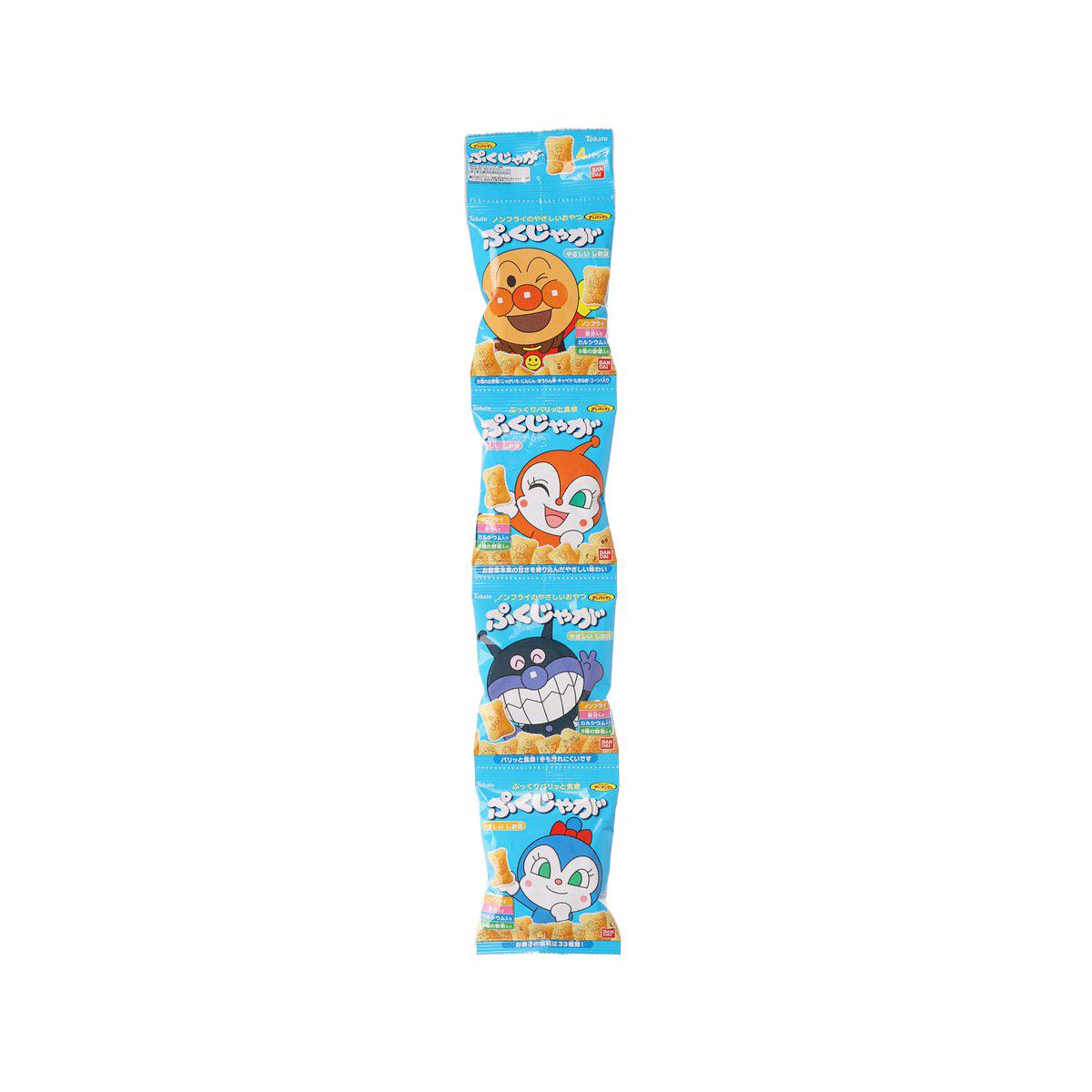TOHATO Anpanpan potato and corn snack pouches, salt, front package design
