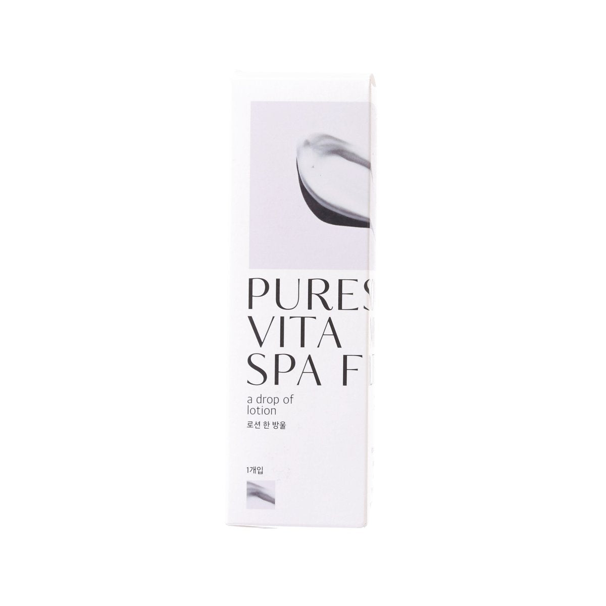 Puresome Vita Spa lotion box with drop-of-lotion illustration