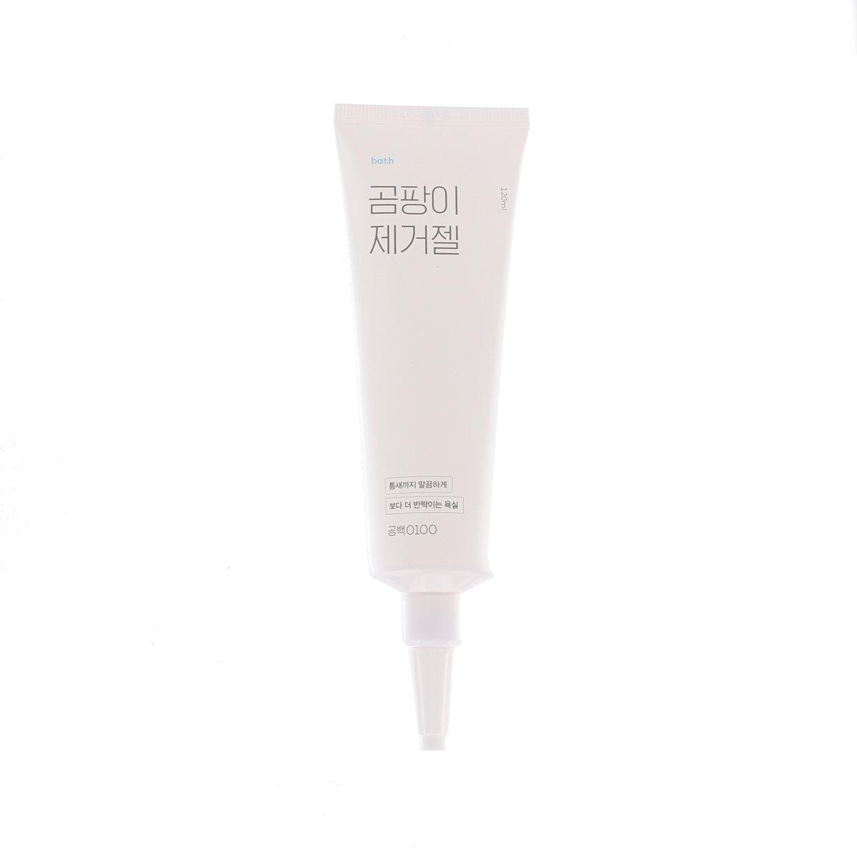 GONG100 mold remover gel tube with white nozzle, front label, 120 mL
